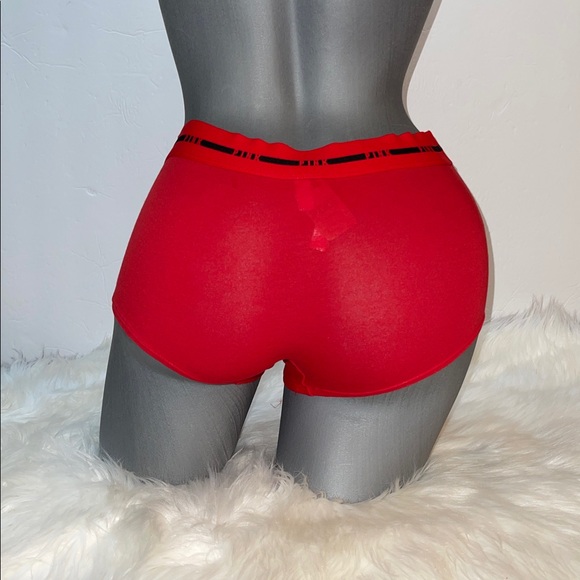 VICTORIAS SECRET PINK LOGO WAISTBAND BOYSHORT UNDERWEAR PANTY. NWT - Picture 12 of 14